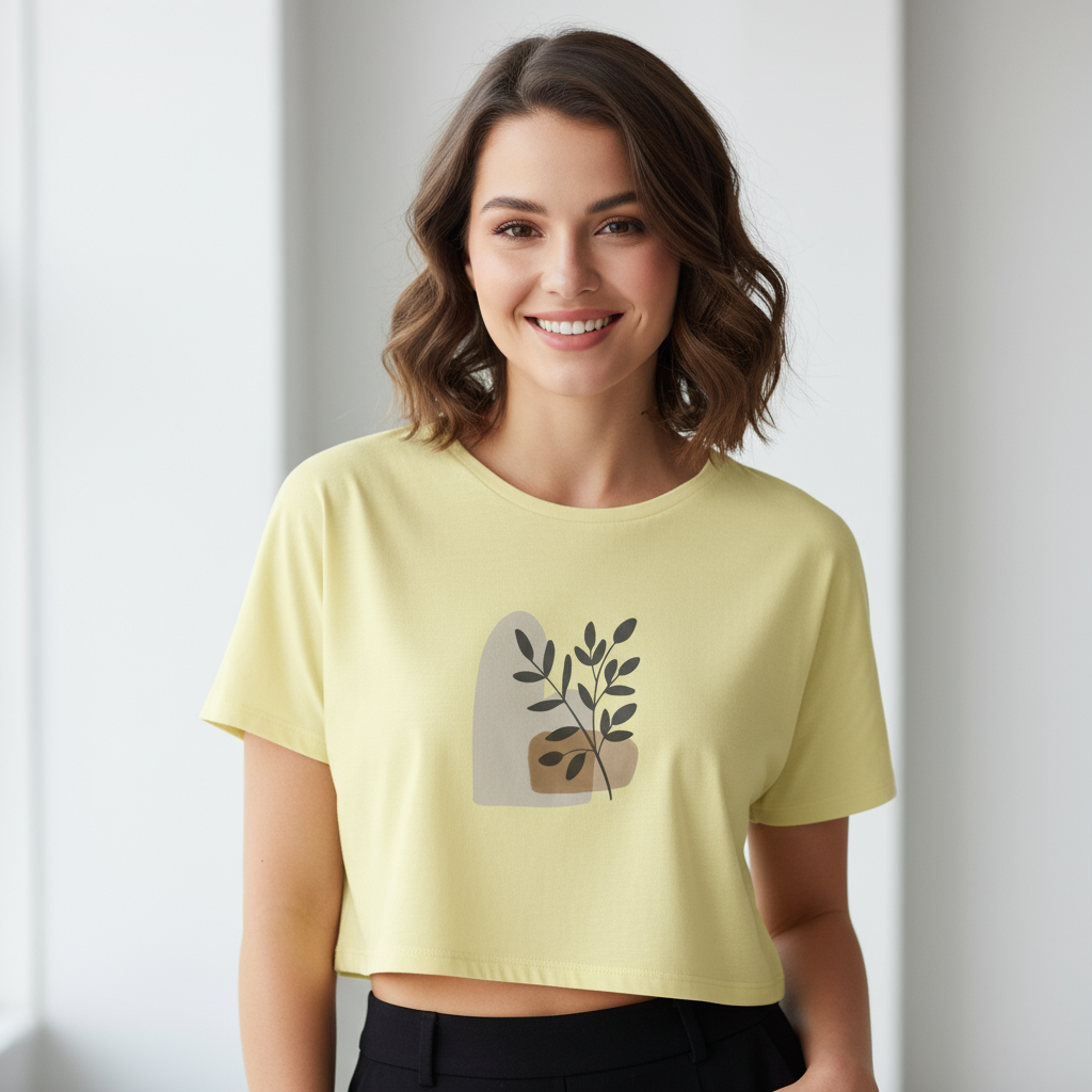 Women's Crop Top Floral Print