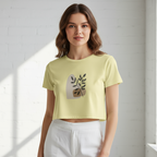 Women's Crop Top Floral Print