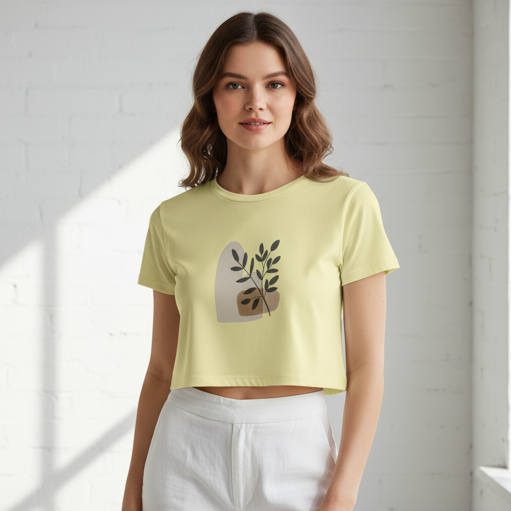 Women's Crop Top Floral Print