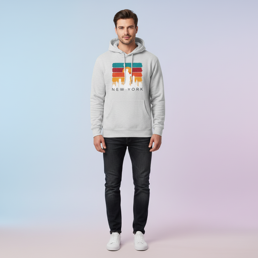 Men's Hoodie New York Multi print