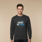 Men's Sweatshirt Change the World Print