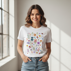 Women's  Short Sleeves T-Shirt Floral Print