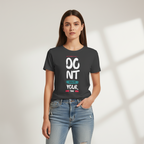 Women's Short Sleeves T-Shirt Don't Waste Time Print