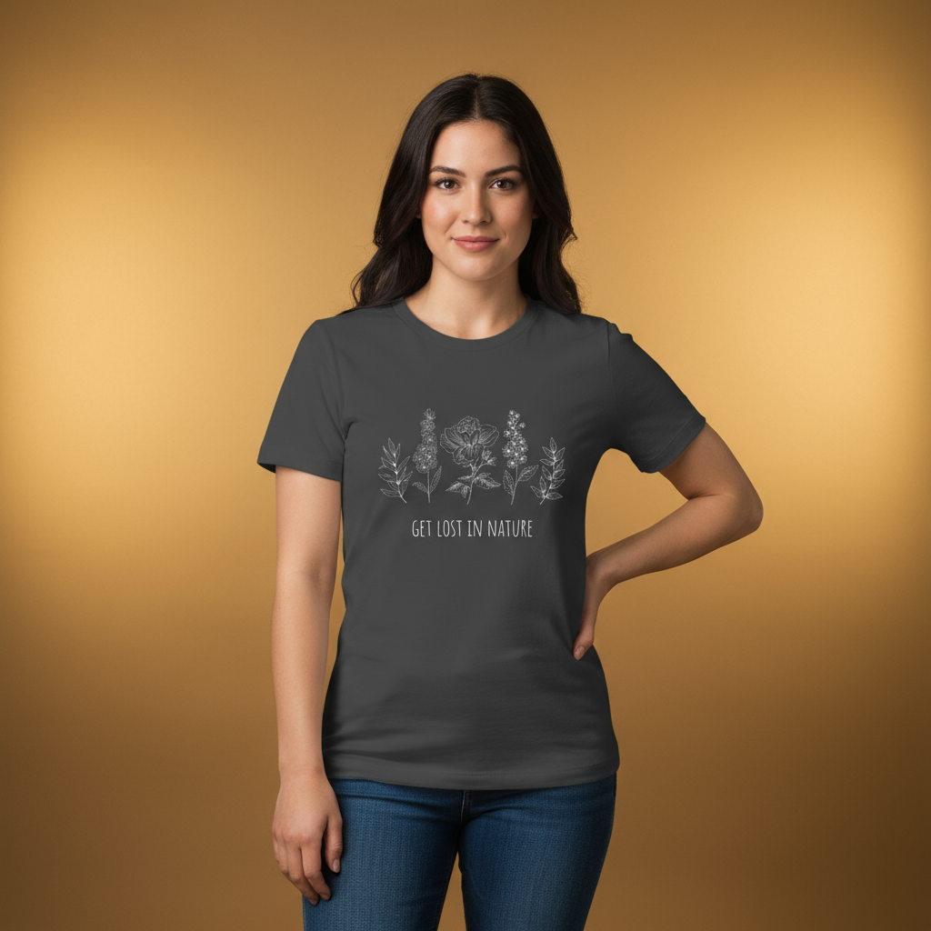 Women's Short Sleeves T-Shirt Nature Print