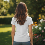 Women's Short Sleeves T-Shirt Heart Tree Print