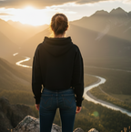 Women's Crop Hoodie Trip Adventure Print