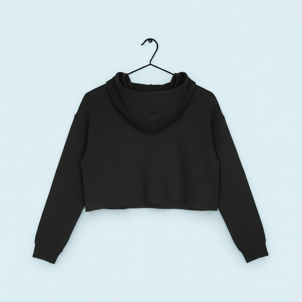 Women's Crop Hoodie Save Tree print