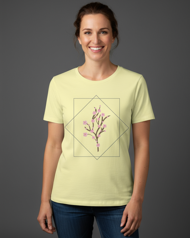 Women's Regular T-Shirt Floral Print