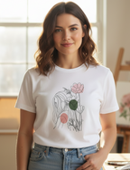 Women's Regular T-Shirt Floral T-Shirt