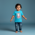 Toddlers Half Sleeves T-Shirt cartoon Print