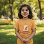 Toddlers T-Shirt Sweet Bear Print