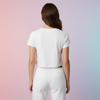 Women's Crop Top Beach Print