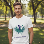 Men's Regular T-Shirt Surfing Print