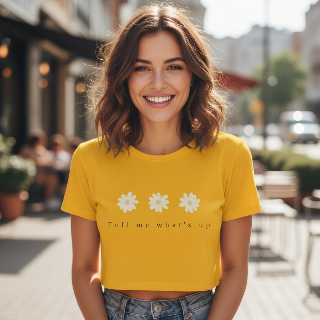 Women's Crop Top Floral Print