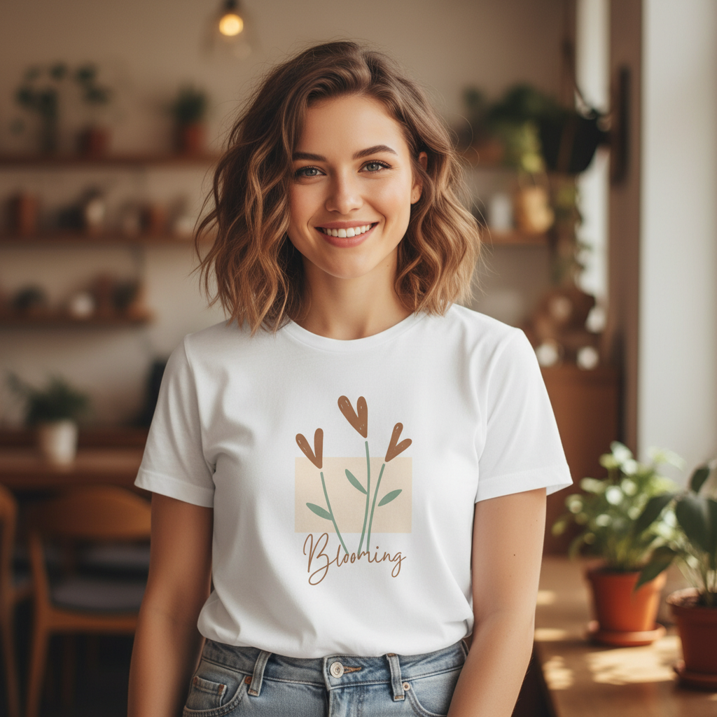 Women's Regular T-Shirt Floral Print