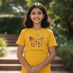 Kid's Girls Regular T-shirt Butterfly Print