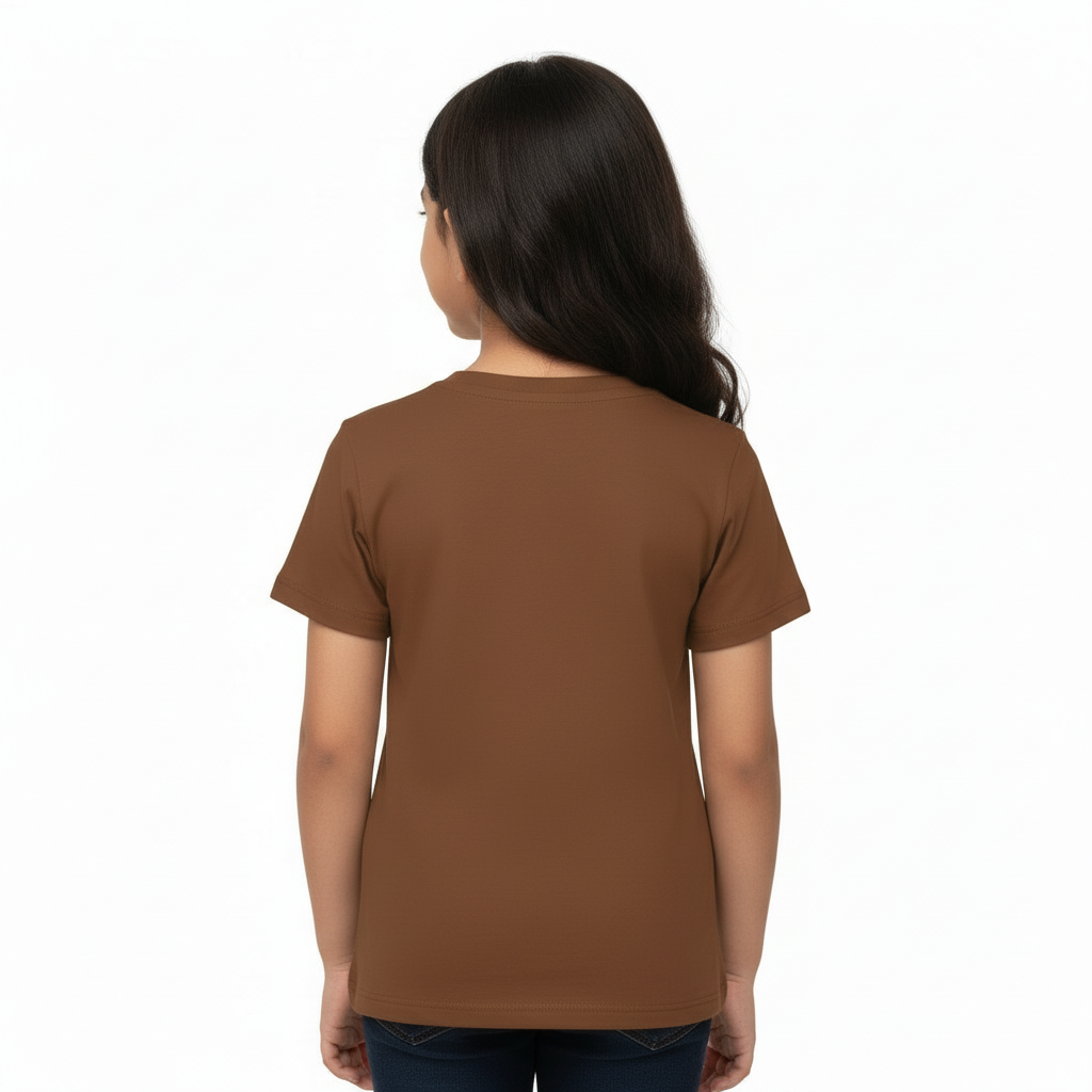 Kid's Girls Regular T-shirt Cat Glasses Print