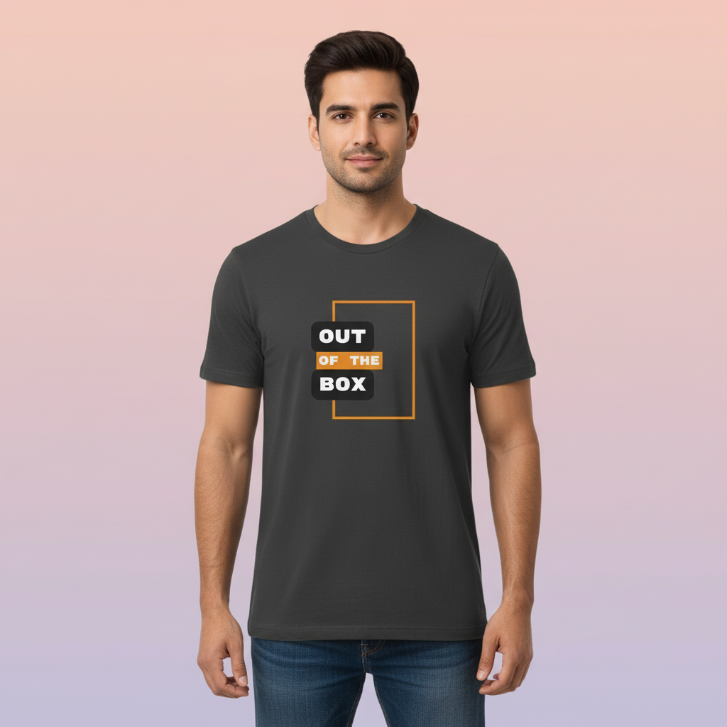 Mens Regular T-shirt Out of the Box Print