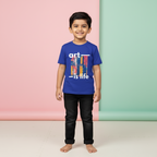 Kid's Unisex Regular T-shirt Art is Life Print