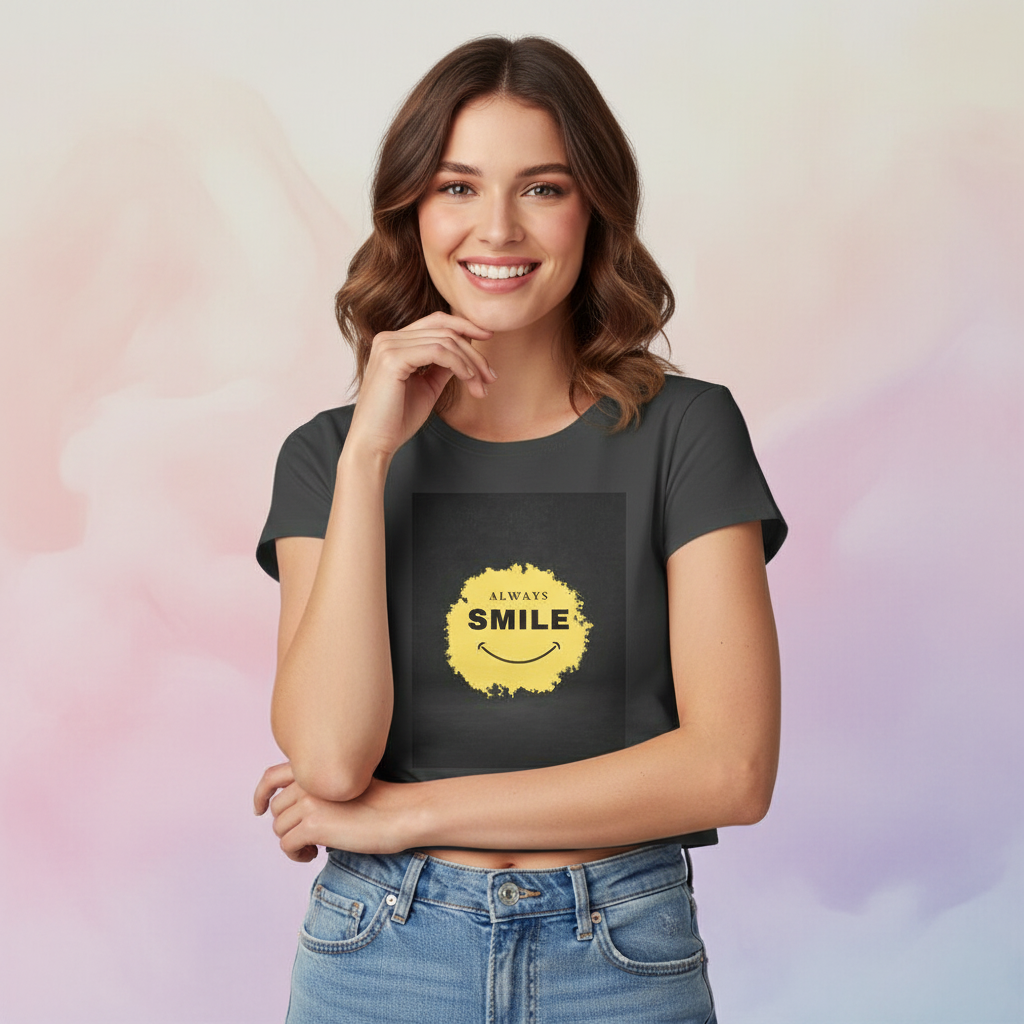 Women's Crop Top Short Sleeves