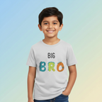 Kid's Boys Half Sleeves T-shirt Big Bro Print