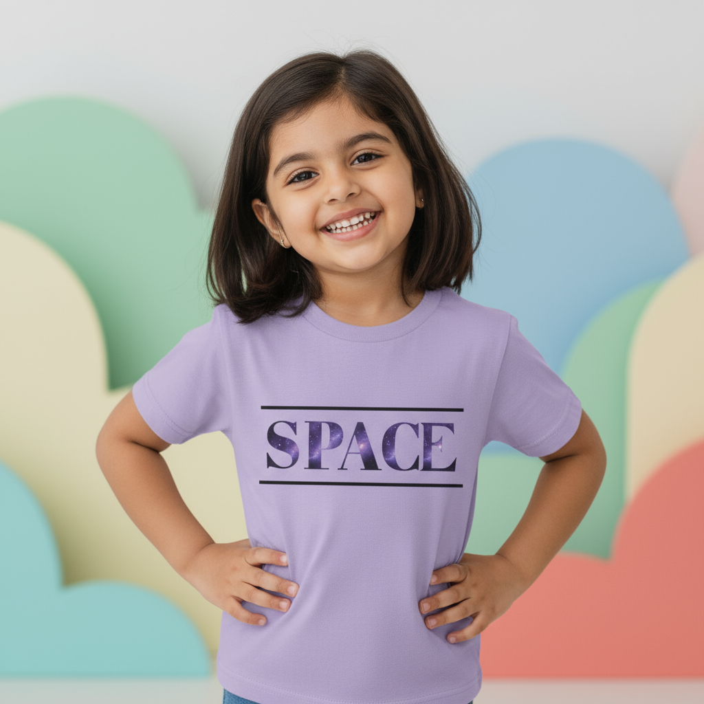 Kid's T-shirt Space Print