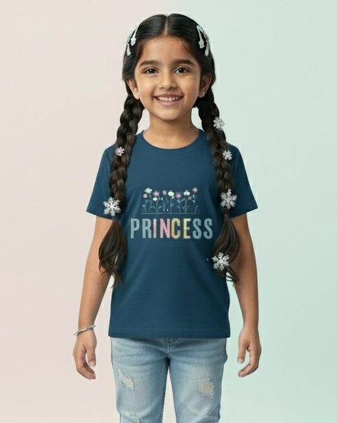 Kid's Toddlers T-shirt Princess Print