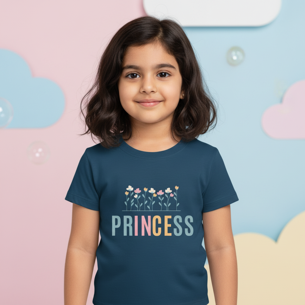 Kid's Toddlers T-shirt Princess Print