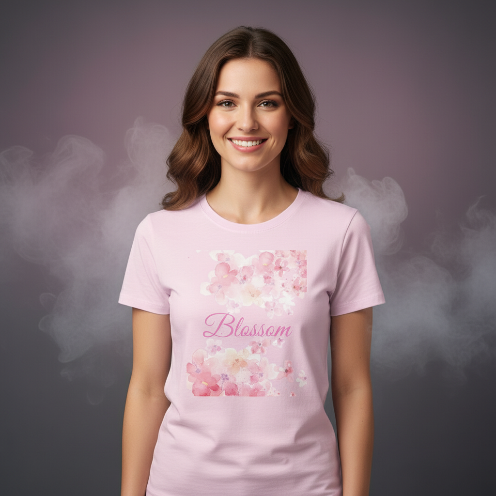 Women T-shirt Blossom Print