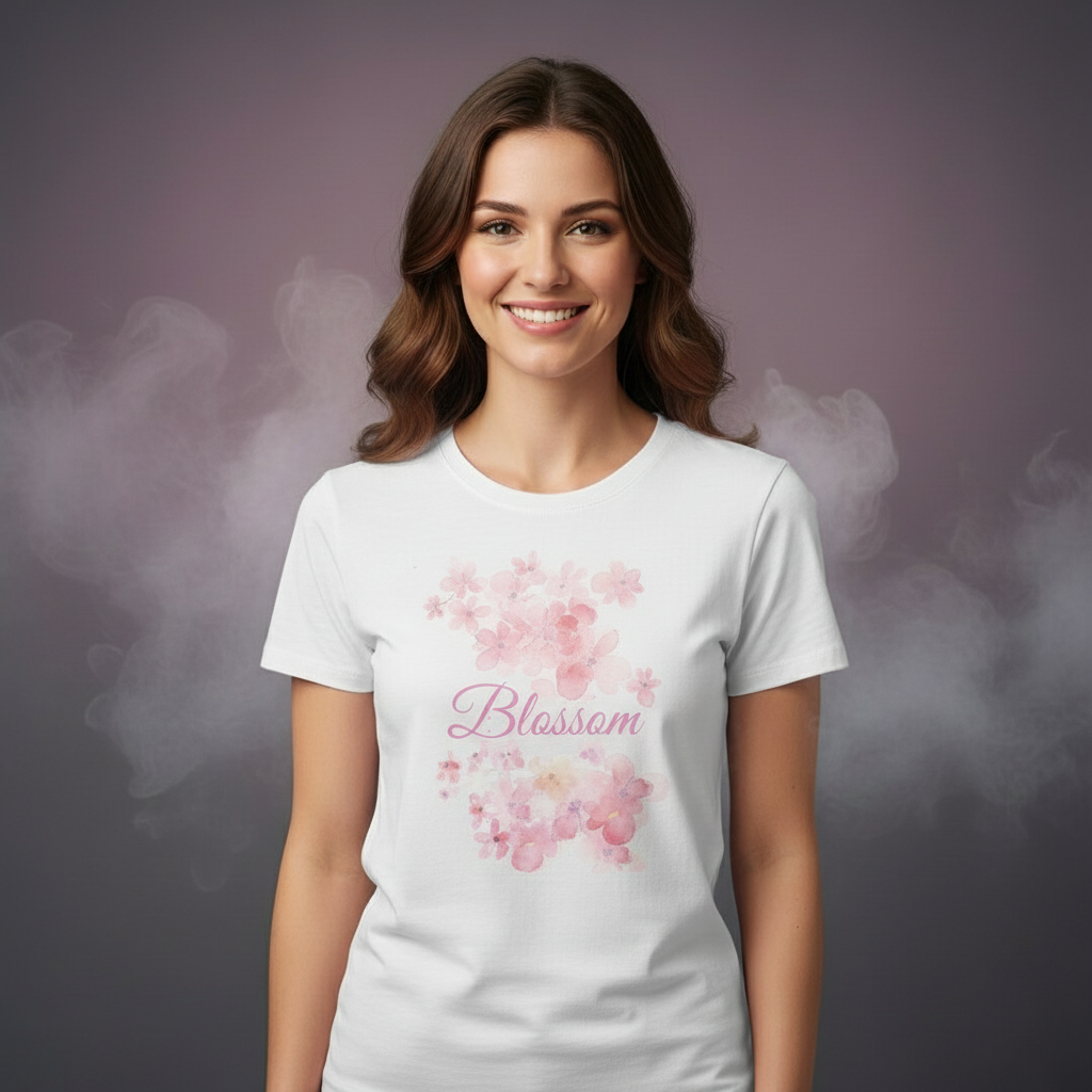 Women T-shirt Blossom Print