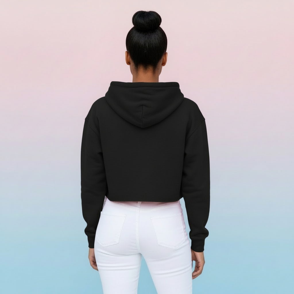 Women’s Crop Hoodie Chaos Print