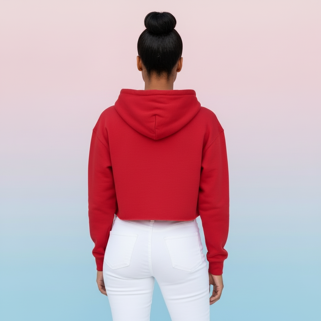 Women’s Crop Hoodie Chaos Print