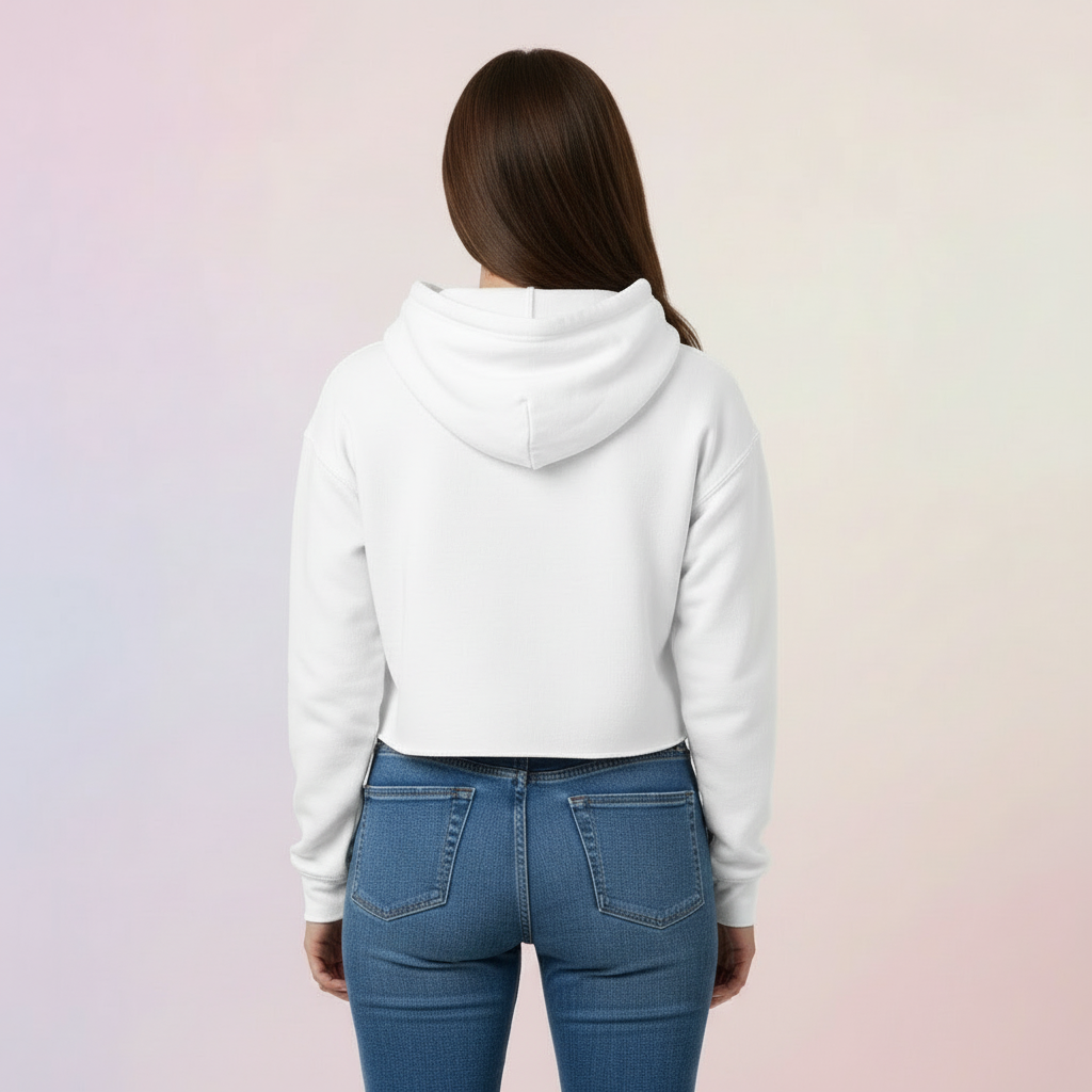 Women’s Crop Hoodie fav ride print