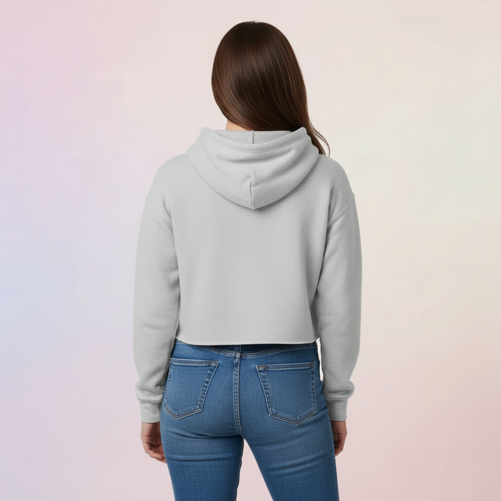 Women’s Crop Hoodie fav ride print