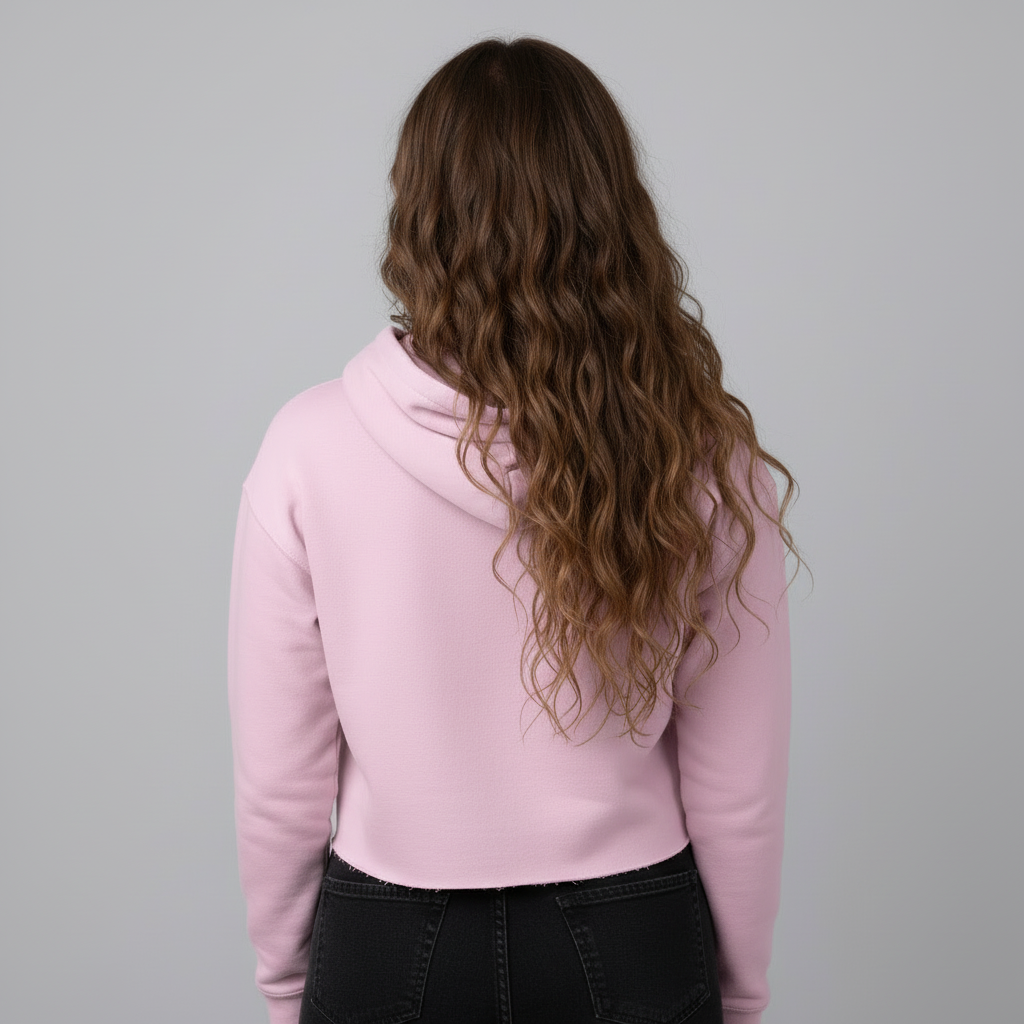 Women’s Crop Hoodie Love yourself print