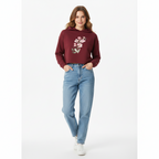 Women’s Crop Hoodie Floral Print