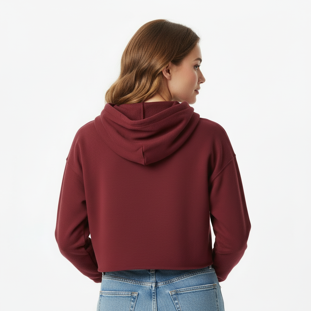 Women’s Crop Hoodie Floral Print