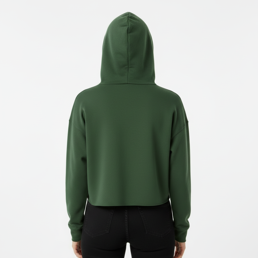 Women’s Crop Hoodie Floral Print