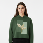 Women’s Crop Hoodie Floral Print