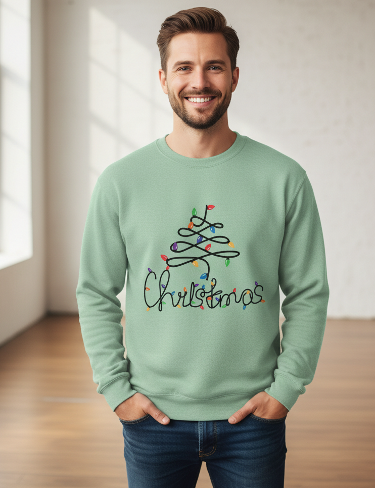 Men's Sweatshirt Christmas Print