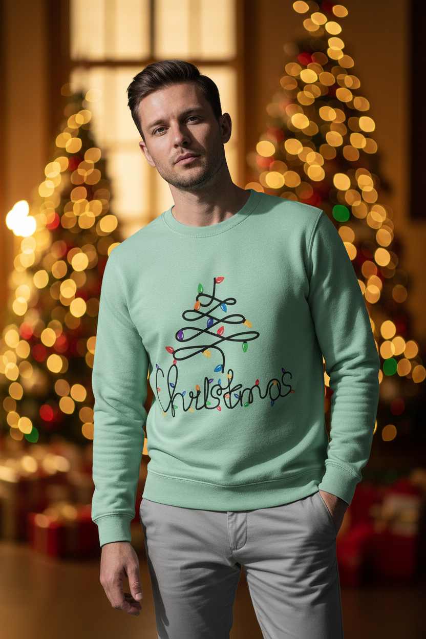 Men's Sweatshirt Christmas Print