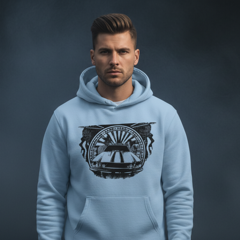 Men’s Hoodie Car Print