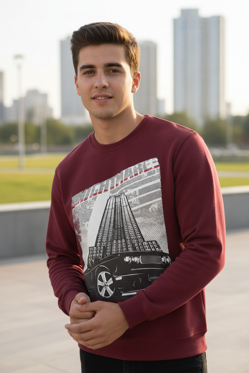 Men’s Sweatshirt Nightmare Print