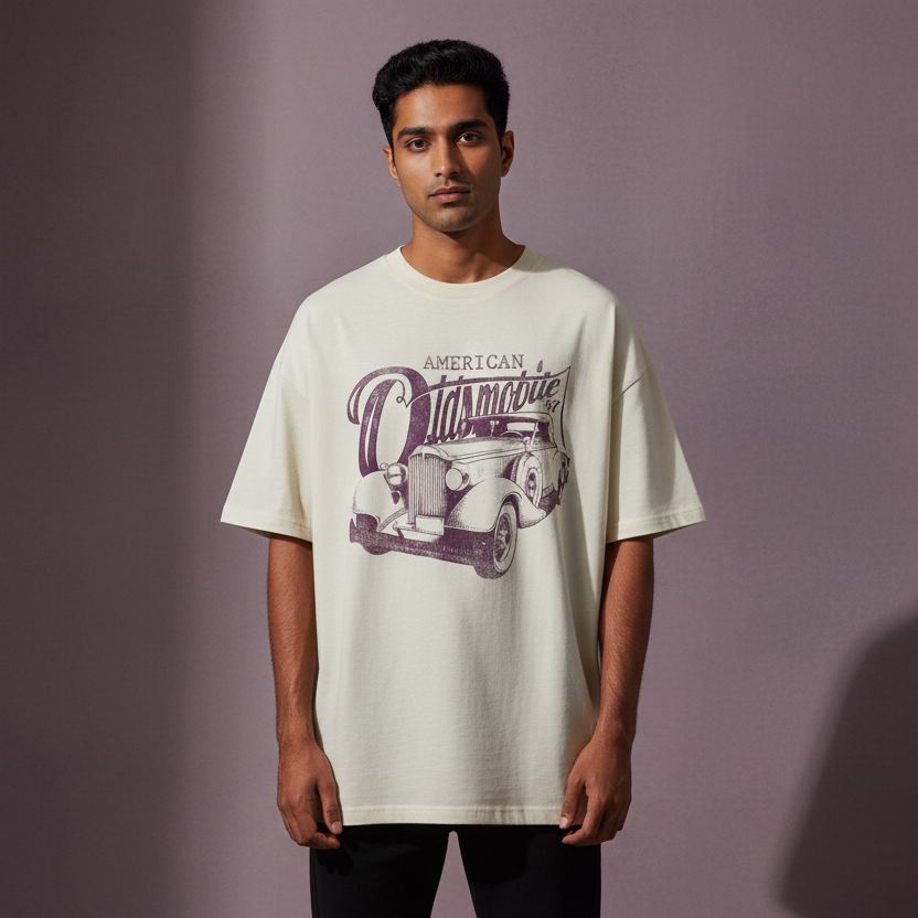 Men’s Premium Oversized T-Shirt Car print