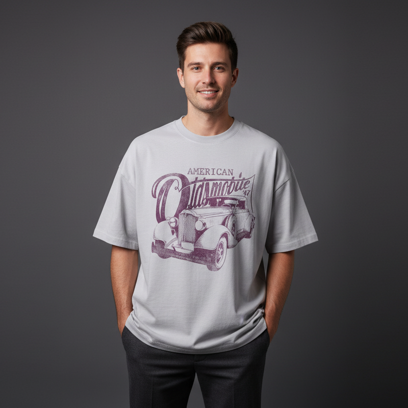 Men’s Premium Oversized T-Shirt Car print