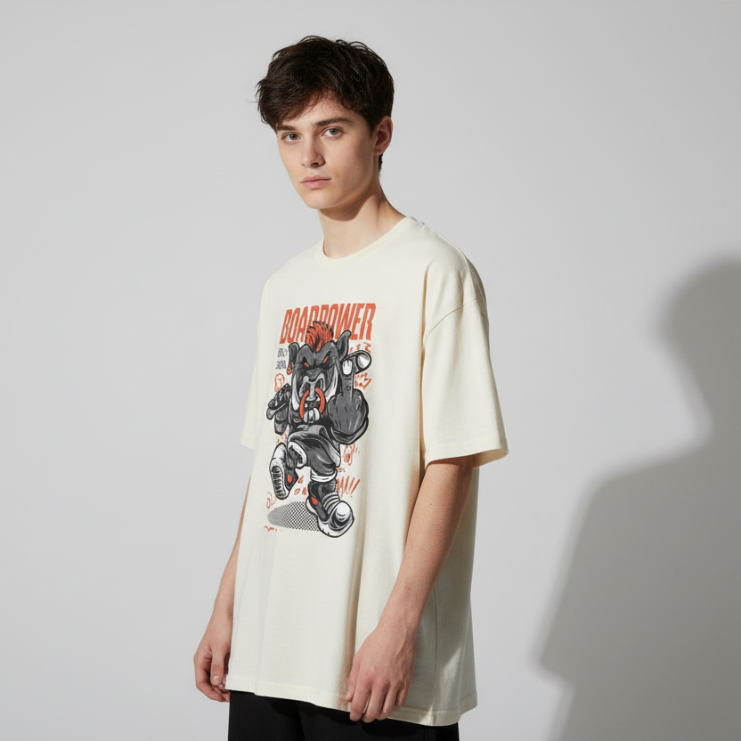 Men’s Oversized T-Shirt Boar Power
