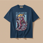 Men’s Premium Oversized T-Shirt Gamer Print