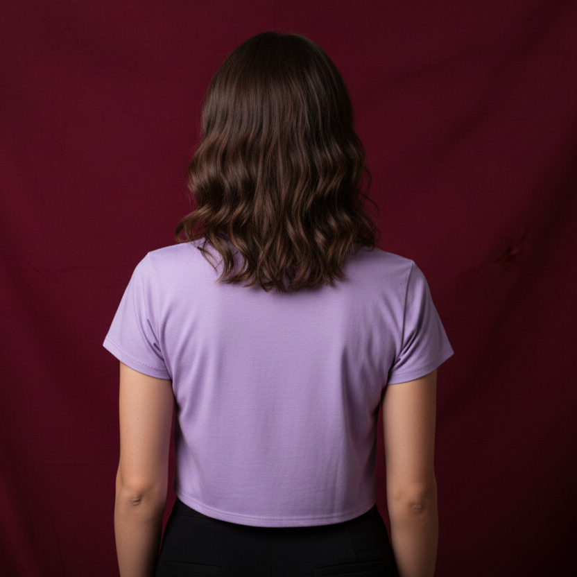 Women's Crop Top/T-shirt Hugs Sweet Valentine Print