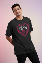 Men's Oversized T-shirt Love Never Dies Print