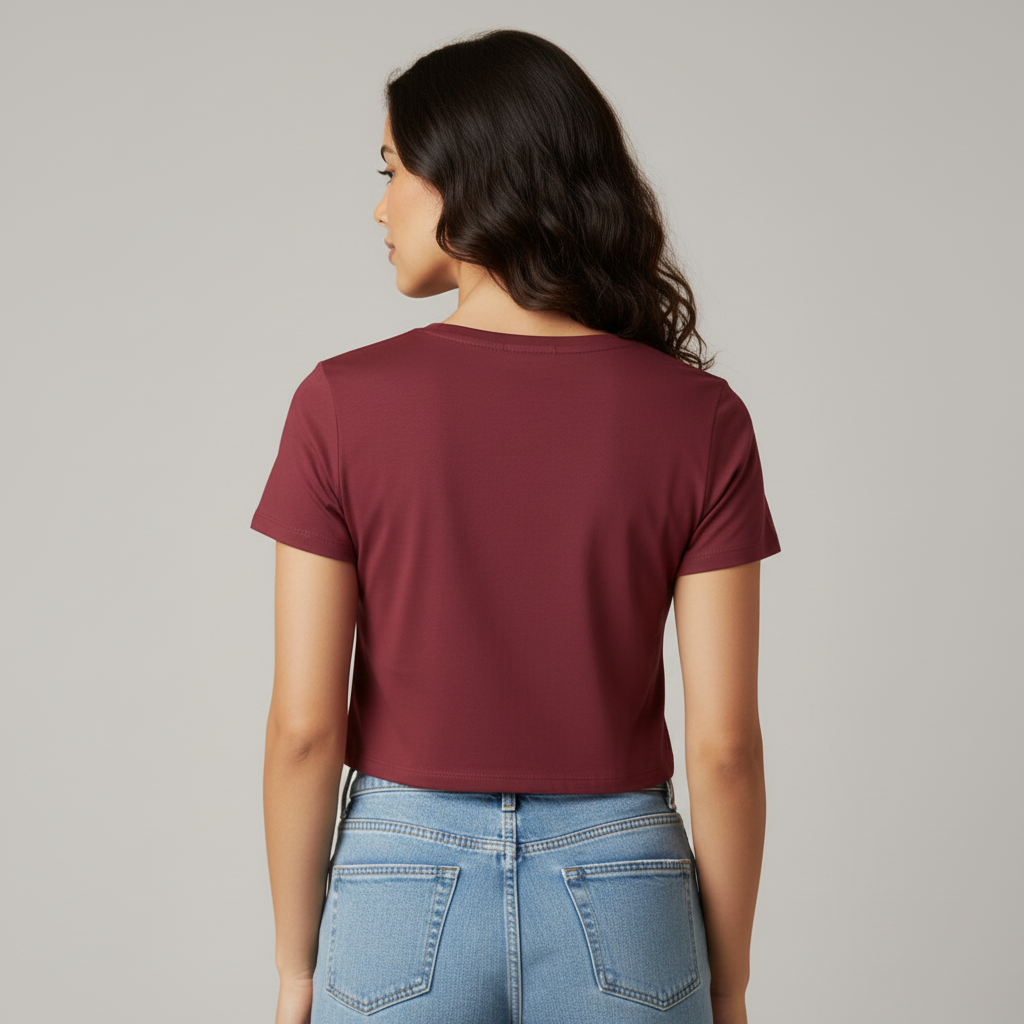 Women’s Crop Top Love Blooms Print